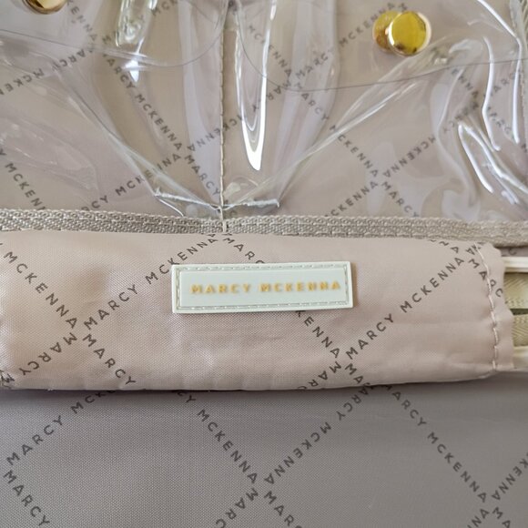 Marcy Mckenna The Essentials Milan Beauty Case Marble Gold hardware Case NWT - Picture 10 of 12